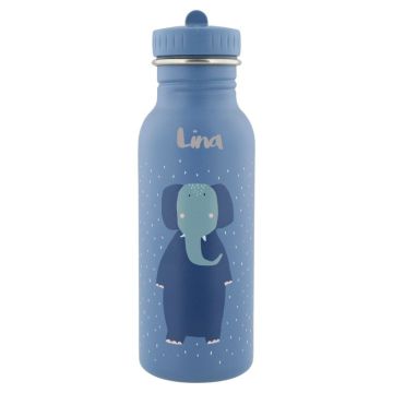Trinkflasche für Kinder, Elefant mit Namen personalisieren Kind