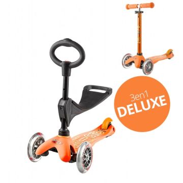 Mini Micro Scooter 3in1 Deluxe orange, von 1 bis 5 Jahre alt
