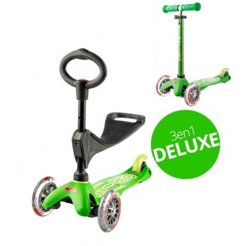Mini Micro Scooter 3in1 Deluxe grün, von 1 bis 5 Jahre alt