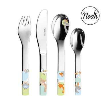 4 personalisierbare Besteckteile aus Holz