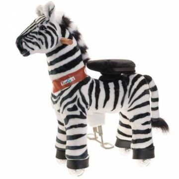 Ponycycle Zebra mit Rollen medium Spielzeug ab 4 Jahre mit 2 Jahr Garantie