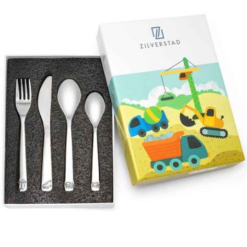 Kinderbestecke Zilverstad, Baufahrzeuge