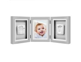 Baby 3D Abdruckset Tisch Bilderrahmen grau Pearhead