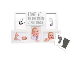 Baby-Erinnerungen, Baby-Foto und Aufdruck Love you to the Moon and back, 100% sicher für Baby, Pearhead