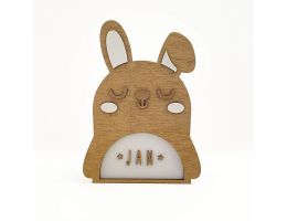 Nachtlicht Baby personalisiert, Hase