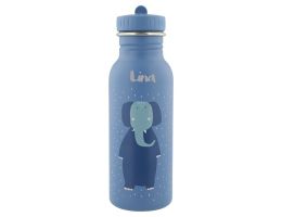 Trinkflasche für Kinder, Elefant mit Namen personalisieren Kind