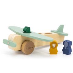 Holzflugzeug Trixie Baby mit Vornamen