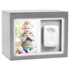 Erinnerungsbox mit Babyprints und Abdrucks Kit, grau, Pearhead
