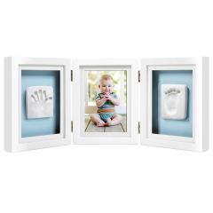 Baby 3D Abdruckset Tisch Bilderrahmen weiss Pearhead