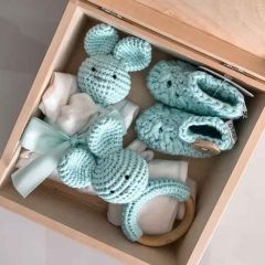 Maylily Baby Geburtsset, Geschenkbox Holz