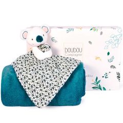 Decke und Kuscheltier personalisiert und sortiert, Koala, Doudou et Compagnie