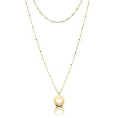 Personalisierte Halskette, Mutterkette mit Kindernamen, Gelbgold, Mutterschmuck, Aaina & Cov