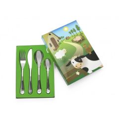 Kinderbesteck Bauernhoftiere, 4-teilig Zilverstad, Baby Geschenke