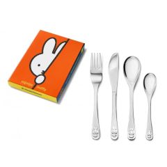 Kinderbesteck Miffy, 4-teilig spülmaschinengeeignet, Zilverstad