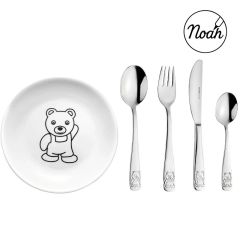 couvert teddy et assiette enfant de la marque Puresigns