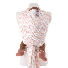Babytragetuch 100% hydrophiler Baumwolle selber Nähen, Lodger rosa 