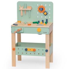 Werkbank aus Holz Trixie Baby, Kinderspielzeug ab 3 Jahren