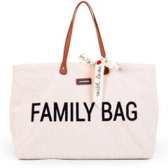 Wickeltasche Family Bag Teddy Offwhite, Geschenkidee Muttertag