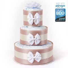 Windeltorte ökologischen 60x Pingo Windeln, kostenlose Lieferung in die Schweiz, beige