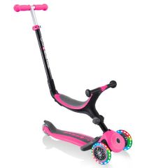 Faltbarer Scooter Globber Go Up 15 Monate, rosa, 