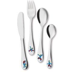 Globi 4-teiliges Besteckset für Kinder mit Gravur