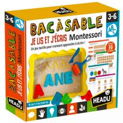 montessori-Spiel, Sandkasten zum Schreibenlernen, Spielzeug für Kinder von 3 bis 6 Jahren