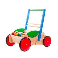 Lauflernwagen Holz Geschenkidee ab 12 Monate, Gratis Versand, Bajo