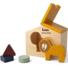 Haus Trixie Baby Holzspielzeug Löwe, Geschenk Personalisiertes Spielzeug