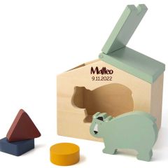 Haus Trixie Baby Holzspielzeug Eisbär, Geschenk Personalisiertes Spielzeug