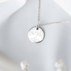 Taufmedaille aus Silber, Baum des Lebens