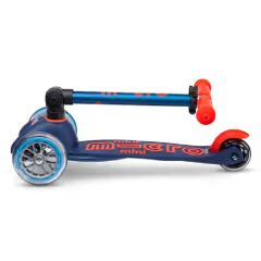Mini Micro Scooter Deluxe LED, faltbar, Scooter für Kinder ab 2 Jahren, navy blue