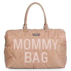 grand sac à langer mommy bag beige matelassé