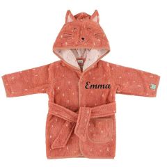 Trixie Baby Katze rosa Bademantel mit Namen 