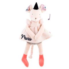 Personalisierte Spieluhr Plüsch Maus, Moulin Roty Baby Geschenk für Mädchen