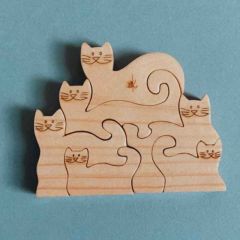 Kleines Montessori Puzzle 6 Teile, Kaspi Land