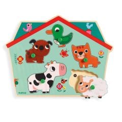 Djeco-Hörpuzzle mit Tiergeräuschen vom Bauernhof