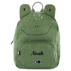 Trixie Rucksack, Personalisiertes Geschenk mit gesticktem Namen, ab 4 Jahren, Frosch