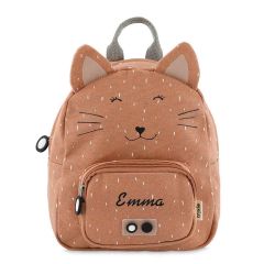 Trixie Rucksack, Personalisiertes Geschenk mit gesticktem Namen, ab 4 Jahren, Katze
