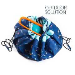 Spielsack Outdoor Surf mit Kinder am Strand Play & Go, blau