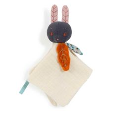 Kuscheltuch Hase personalisierbar, mit kuscheligen Stoff, Geschenk ab Geburt Moulin Roty