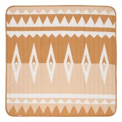 Toddlekind wasserfeste Babymatte für draußen, Camel, 120 x 120 cm, 100% Bio-Baumwolle