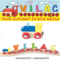 Lokomotive Buchstabenzug Vilac