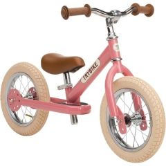 Laufrad Trybike Stahl 2-in-1 für Madchen, Vintage look rot , Gratis Versand Schweiz