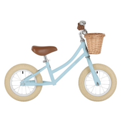 Laufrad 12 Bobbin Moonbug Balance Bike für Mädchen und Junge, blau