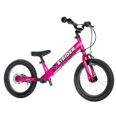 Strider 14'' Kinderfahrrad mit Bremsen ab 3 Jahren, Gratis Versand, pink