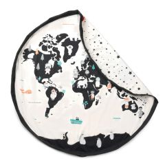 Spieldecke Aufräumsack Worldmap, Spielsack Geschenkidee Play & Go