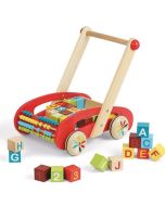 Laufwagen ABC Tatoo mit Bausteinen Janod