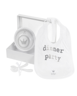 Baby Geschenkset Dinner Party, Geschenk Idee für Neugeborene Bambam