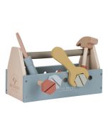 Werkzeugkasten aus Holz, Geschenkidee Kind 3 Jahre
