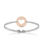 Baby Armband mit Herz 18k Rotgold beschichtet, Armband zu personalisieren, Aaina & Co, Gratis Versand